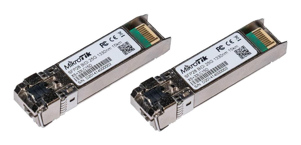Mikrotik SFP/SFP+/SFP28 BiDi: XS+2733LC15D network transceiver
