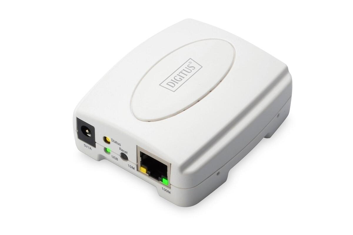 Digitus Fast Ethernet Print Server, USB