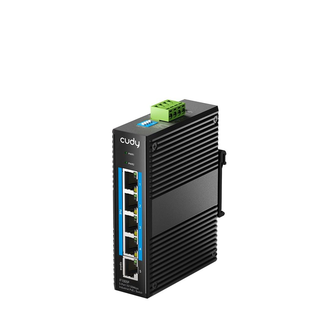 Cudy 5-Port 10/100 Mbps Industrial PoE+