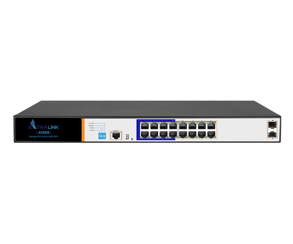 Extralink PoE Switch ARES 16x Gigabit