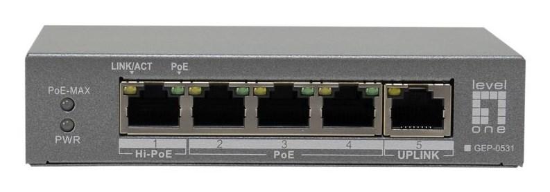 No name LevelOne 5-Port Gigabit PoE