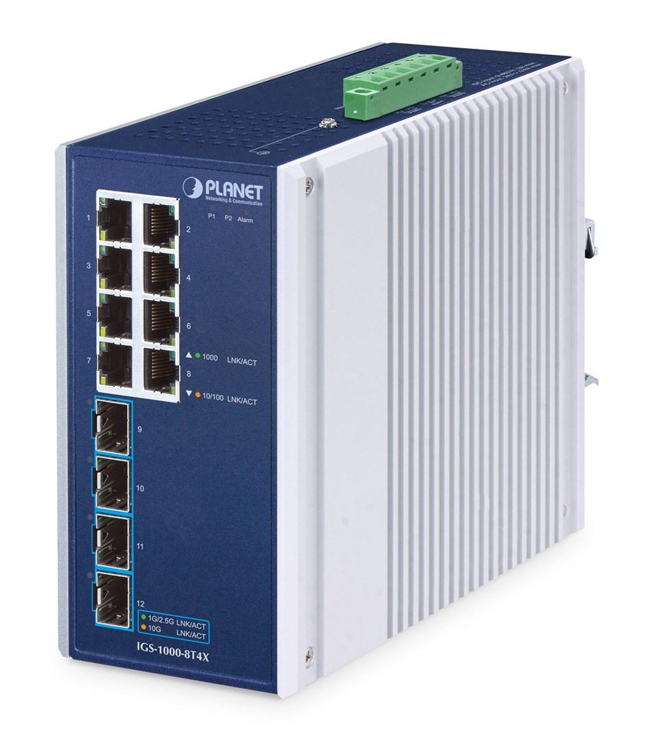 No name PLANET IP30 Industrial 8-Port