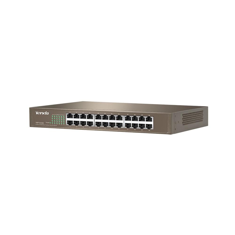 Tenda TEF1024D network switch Unmanaged Fast