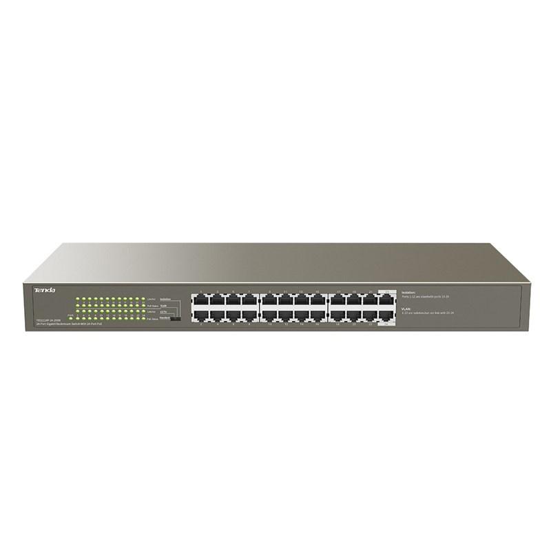 Tenda TEG1124P-24-250W network switch Unmanaged Gigabit