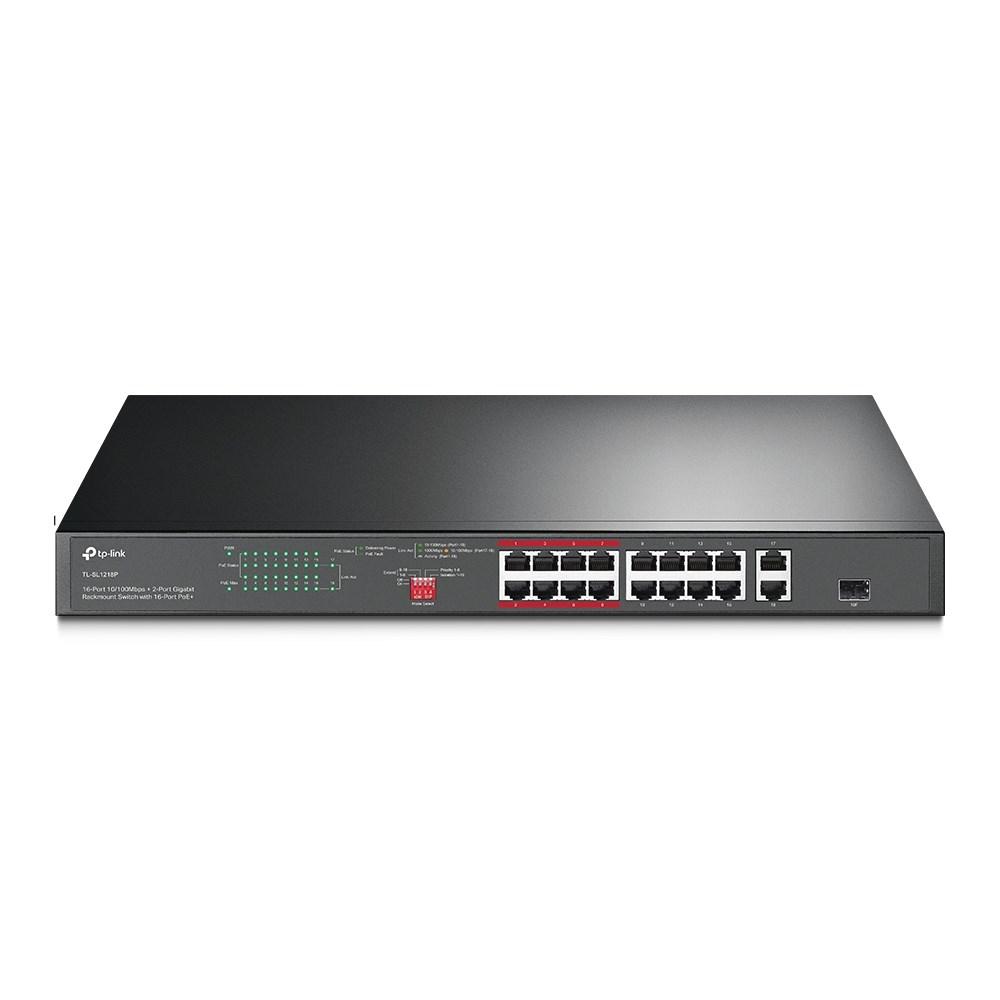 TP-Link 16-Port 10/100 Mbps + 2-Port