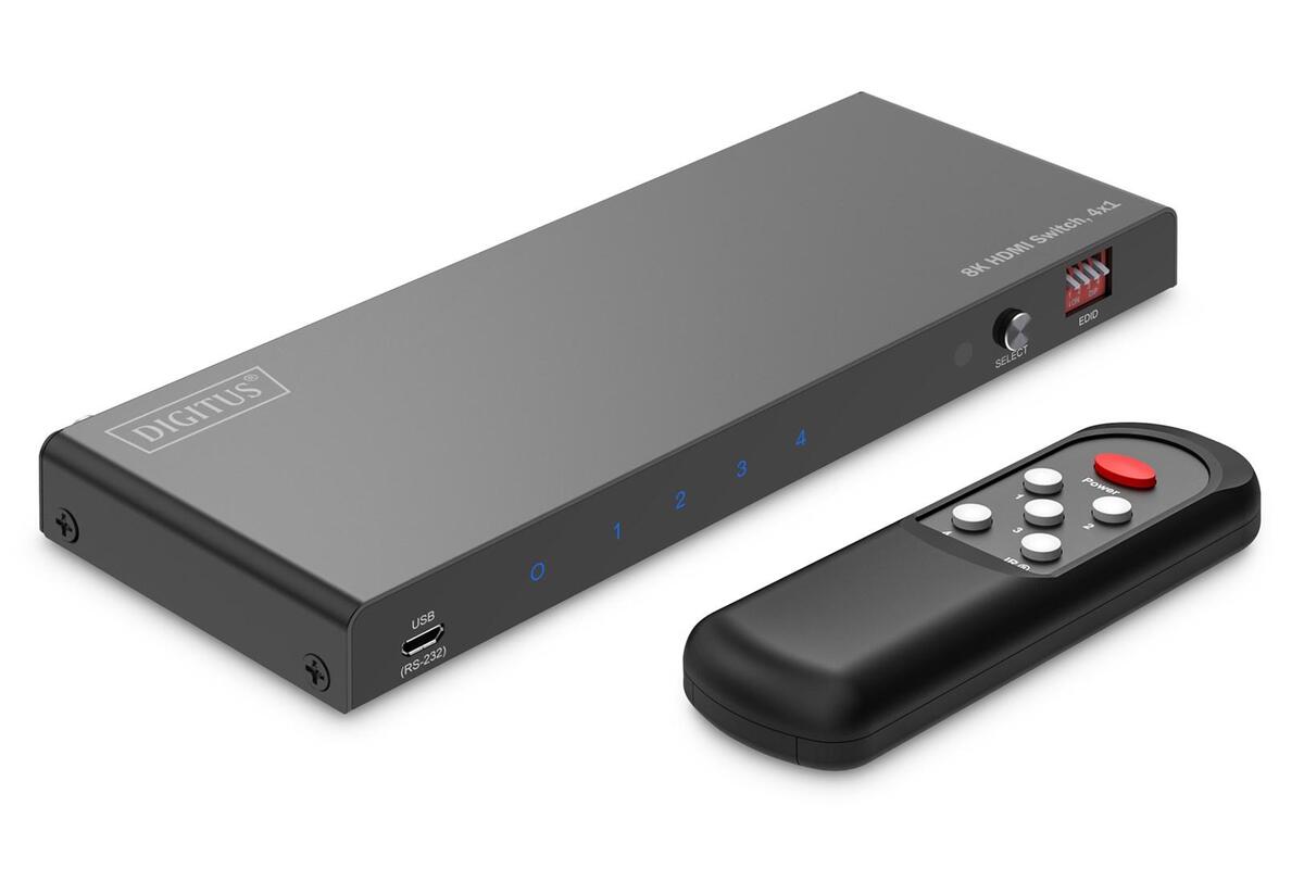 Digitus HDMI Switch 4x1, 8K/60Hz (4:4:4)