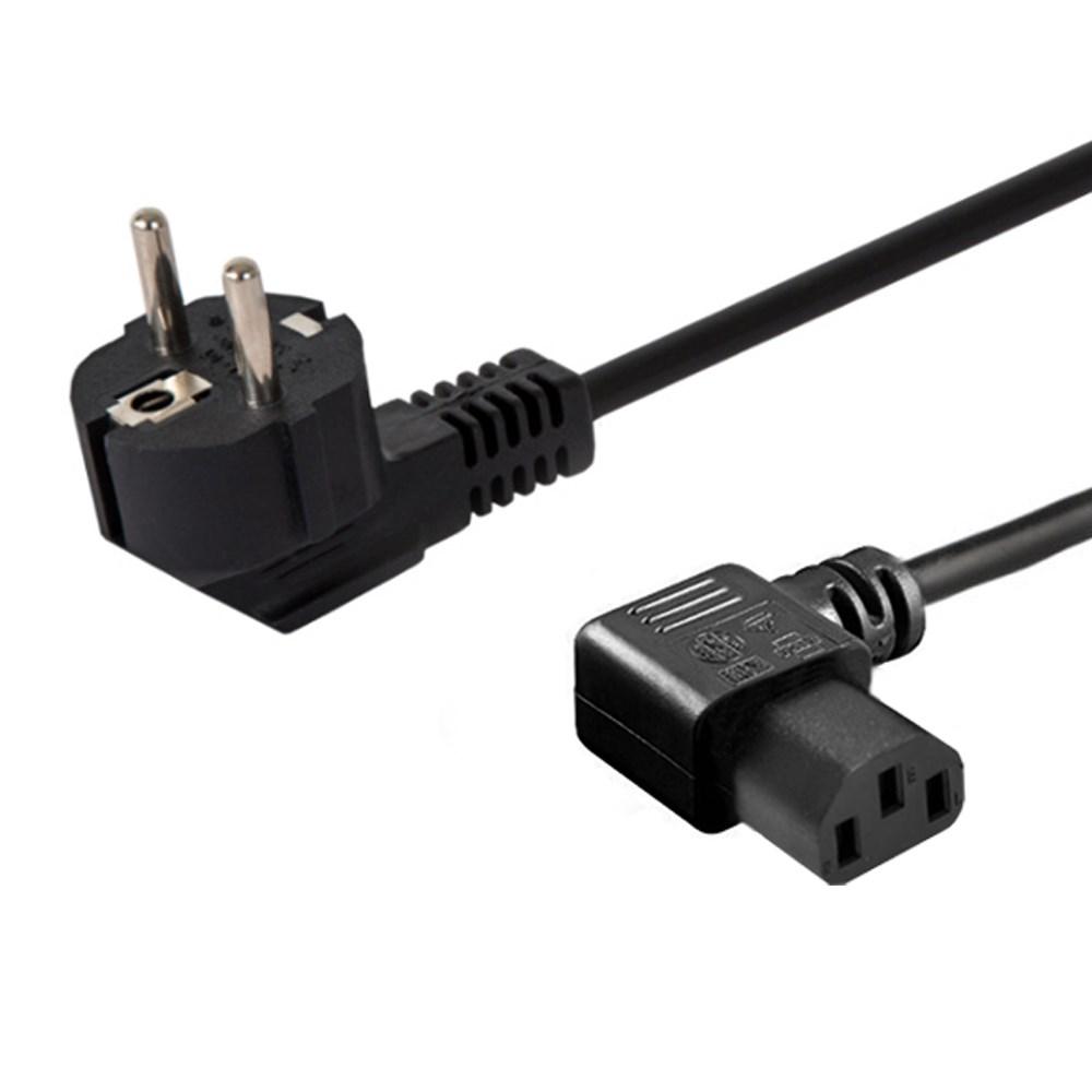 SAVIO Power cable Schuko (M) angled