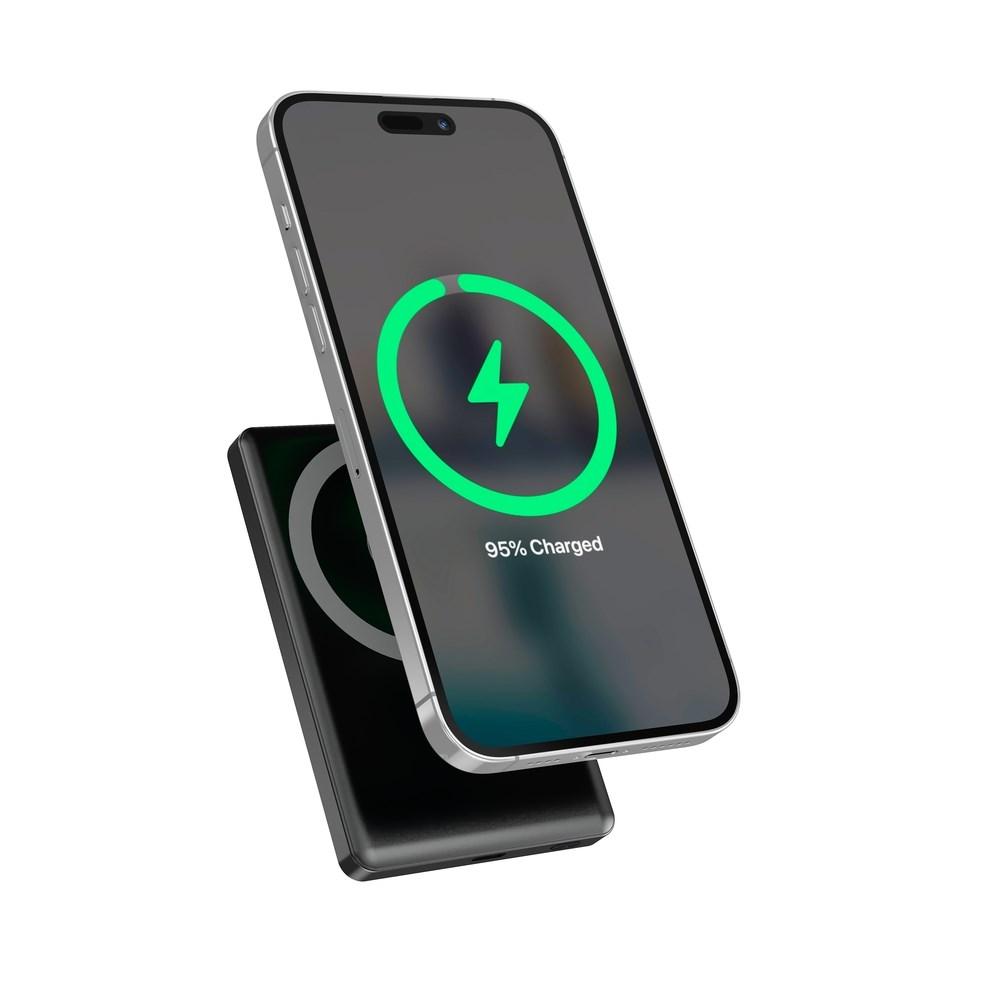 Gembird PB10-WPC15M-LCD-01 Magnetic wireless powerbank with