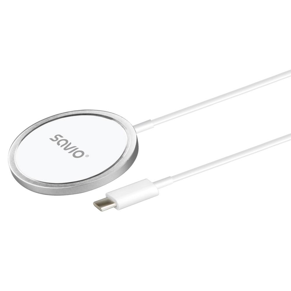SAVIO Magnetic Wireless Charger 15 W