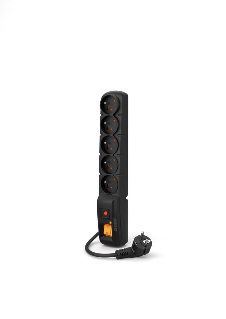 ACAR F5 Black 5 AC outlet(s)
