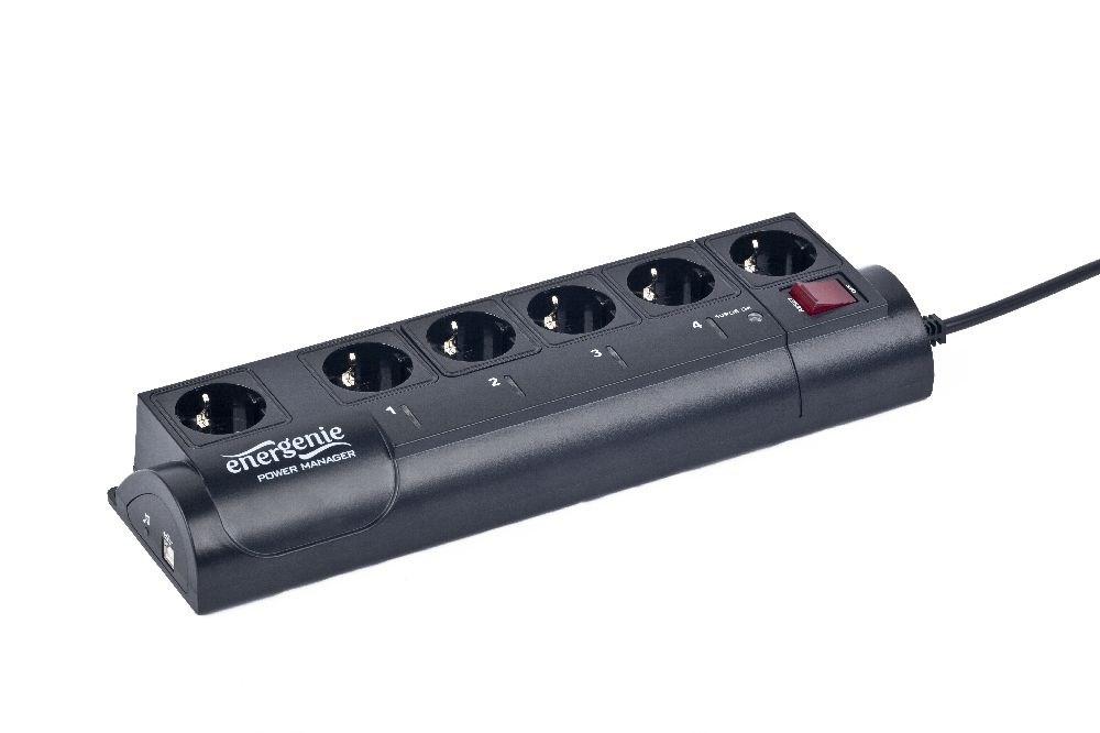 EnerGenie EG-PMS2 surge protector Black 6