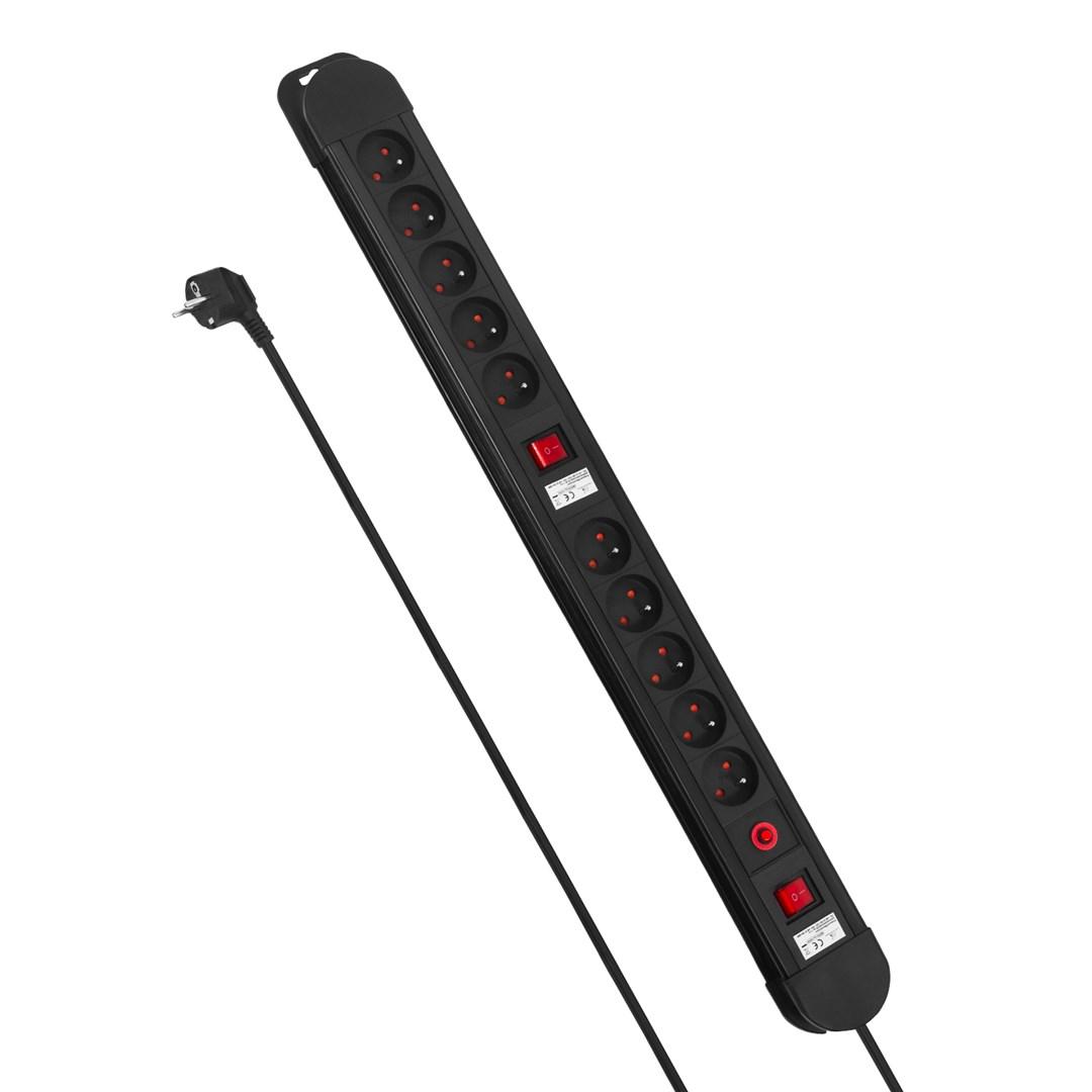 Maclean power strip, 10 outlet extension