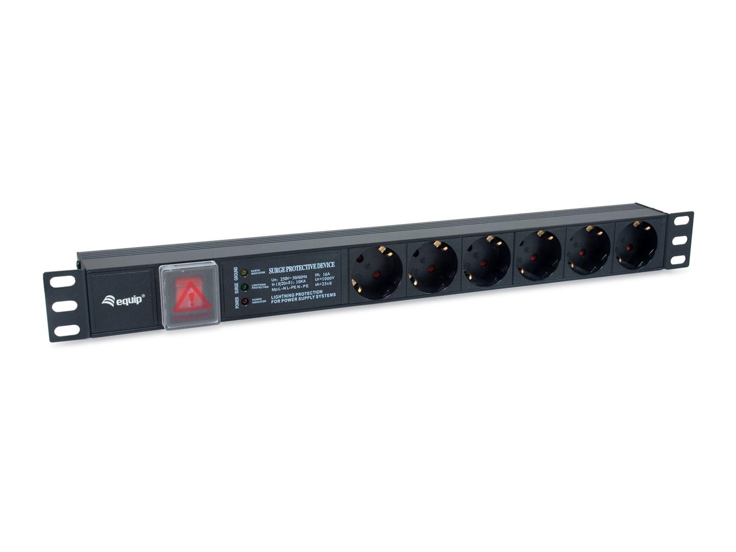 Equip 6-Outlet German Power Distribution Unit