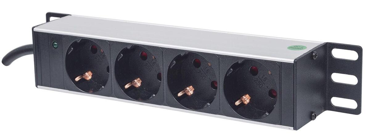 Intellinet 10" 1U Rackmount 4-Output Power