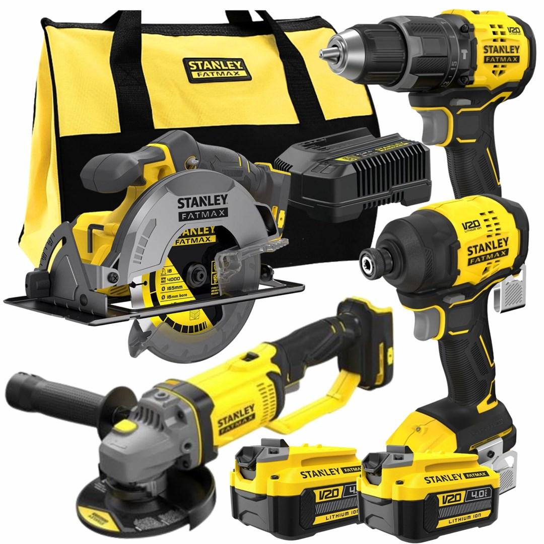 STANLEY 18V Power Tool Set, 4-Piece