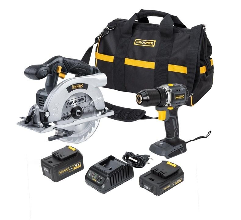 No name Tool set 18V 2+4AH
