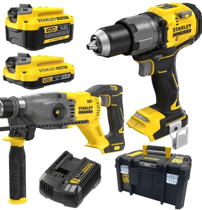 STANLEY ZESTAW 18V V20 SFMCD726+SFMCH900 1*4