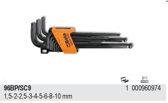 BETA WRENCH IM.9pcs./1,5-10mm/