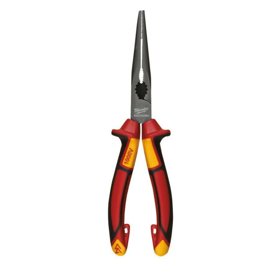 Milwaukee long nose pliers straight 205mm