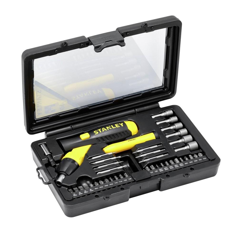 STANLEY set of 38 pcs. ratchet