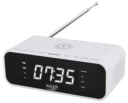 Clock radio with wireless charger and