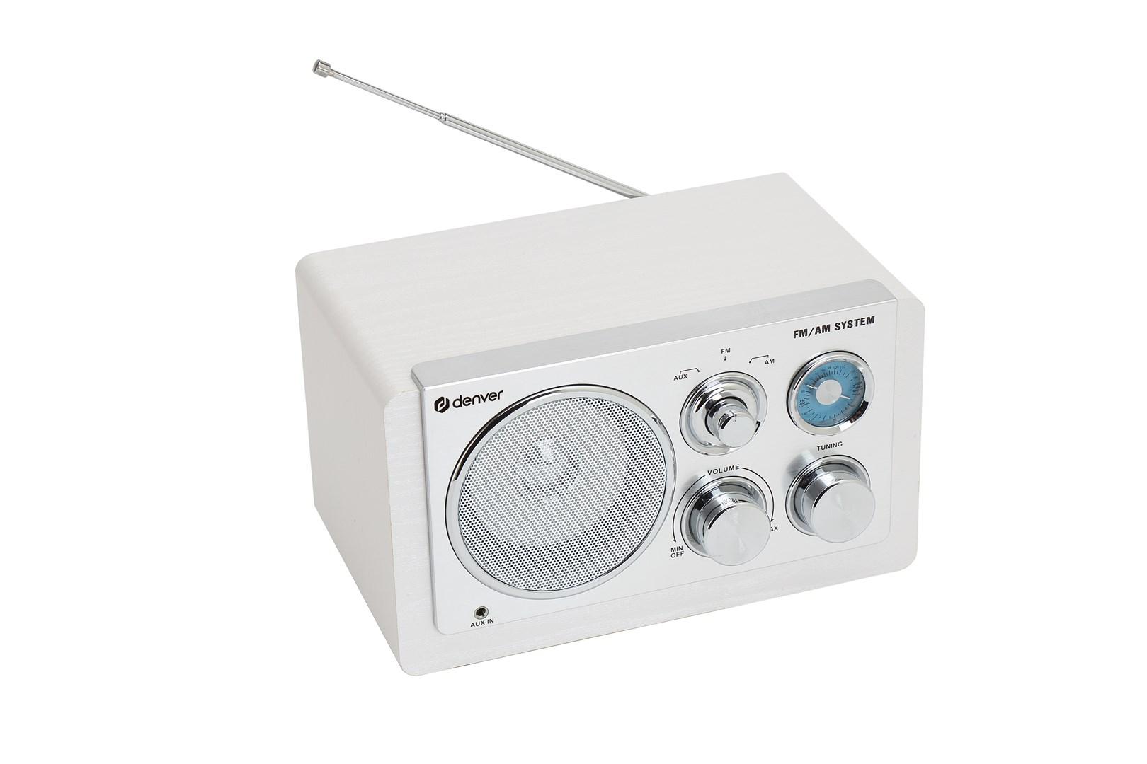 Denver TR-63W radio Analog White