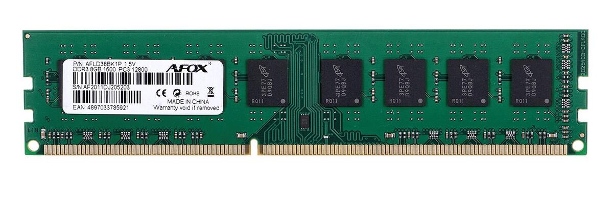 AFOX DDR3 8G 1600 UDIMM memory