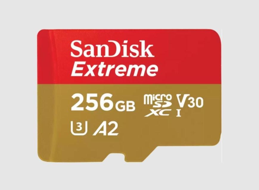 SanDisk Extreme 256 GB MicroSDXC UHS-I