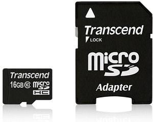 Transcend microSDXC/SDHC Class 10 UHS-I 16GB