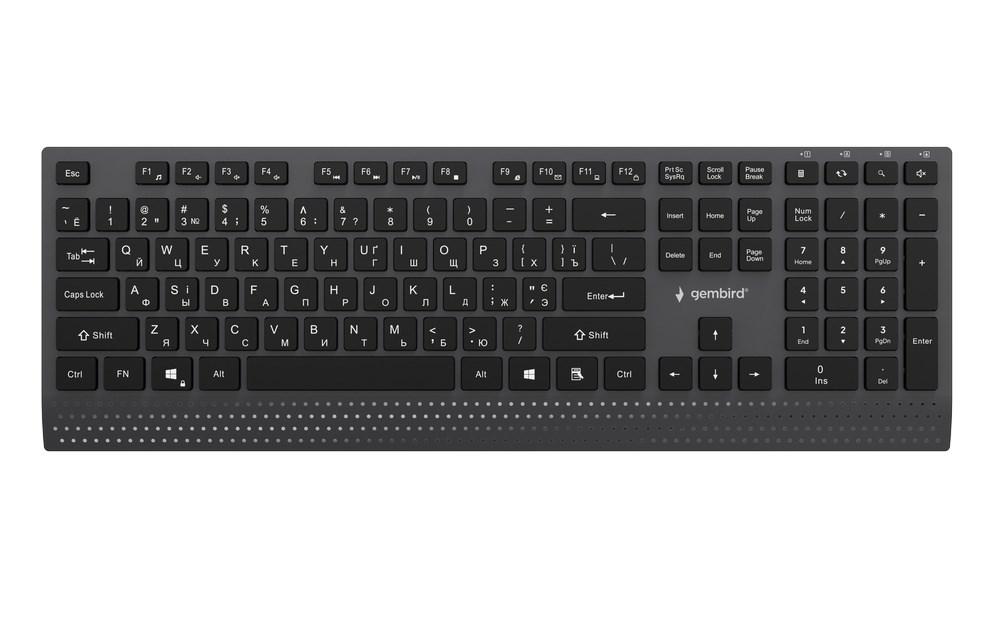 Gembird KB-MCH-06-CYRL Slim wired multimedia keyboard
