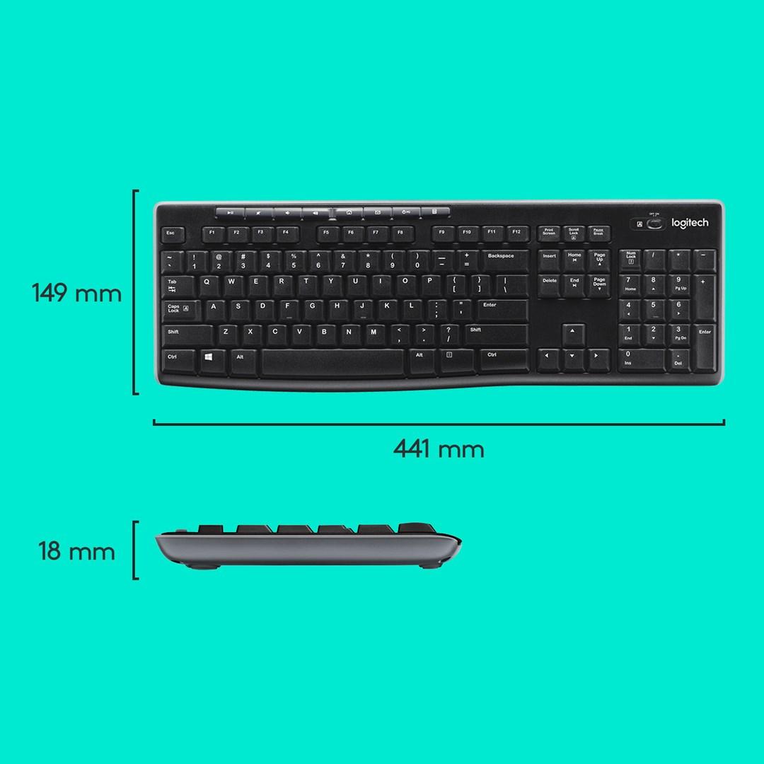 Logitech MK270 keyboard Mouse included Home