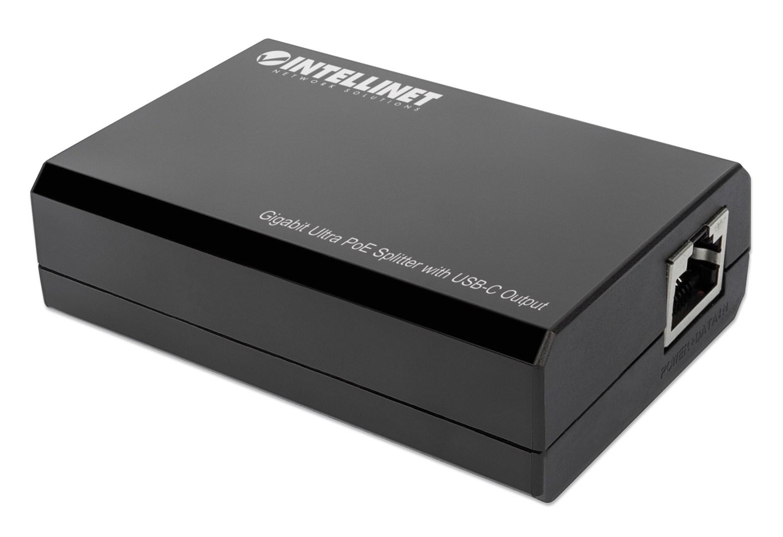 Intellinet PoE Splitter with USB-C Output
