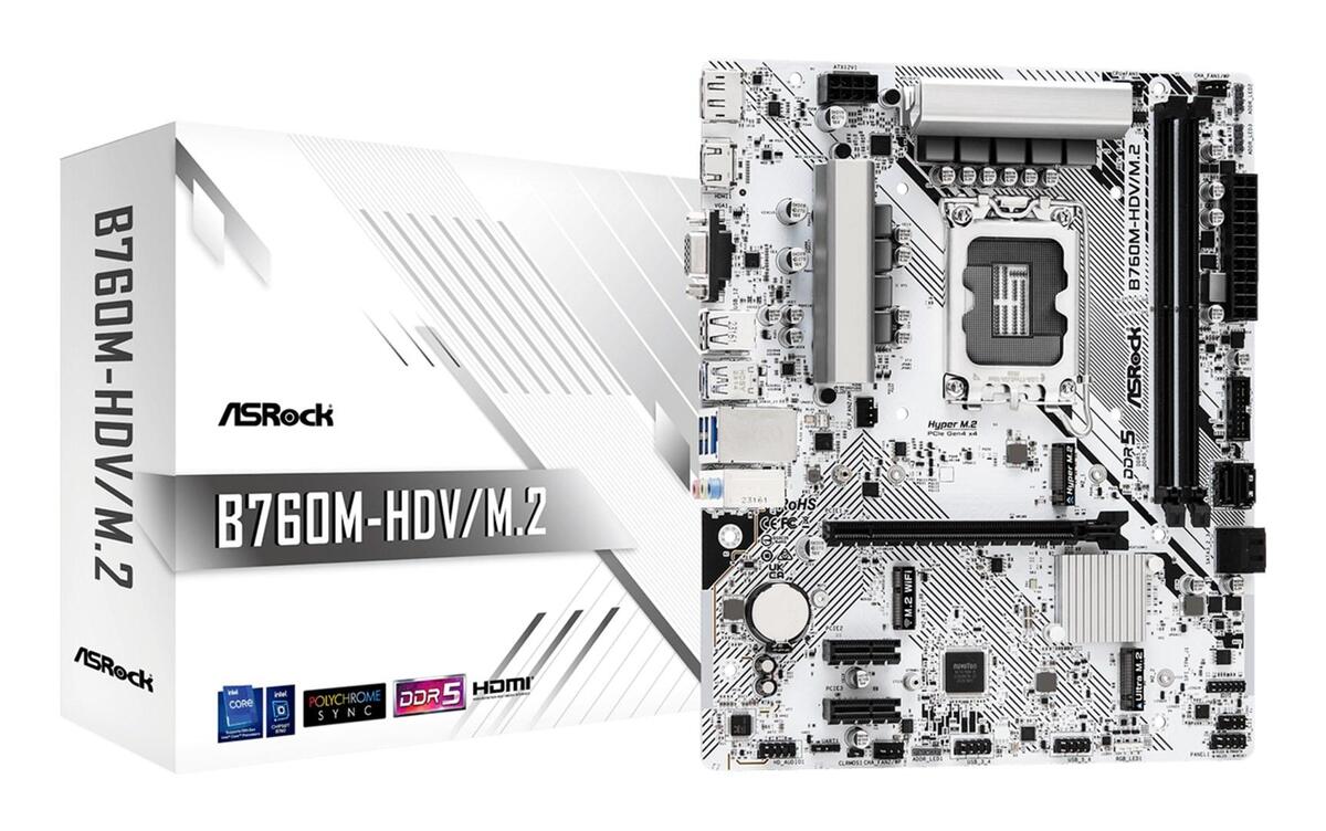 Asrock B760M-HDV/M.2 motherboard Intel B760