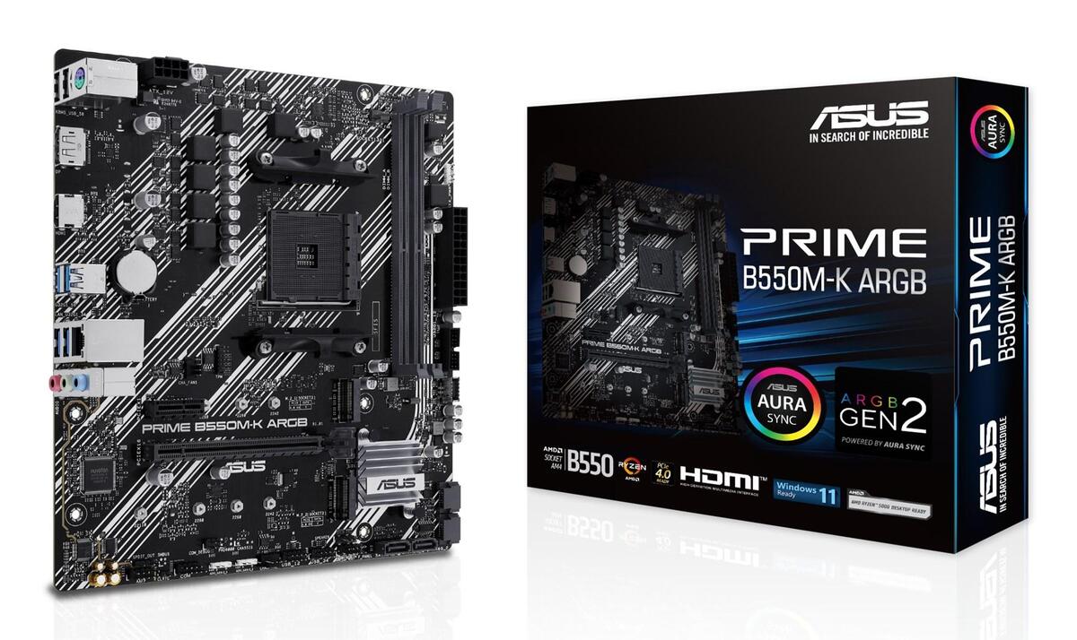ASUS PRIME B550M-K ARGB AMD B550