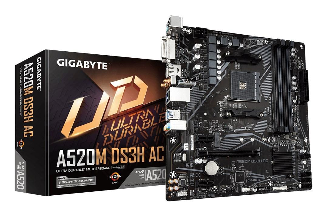 GIGABYTE A520M DS3H AC Motherboard -