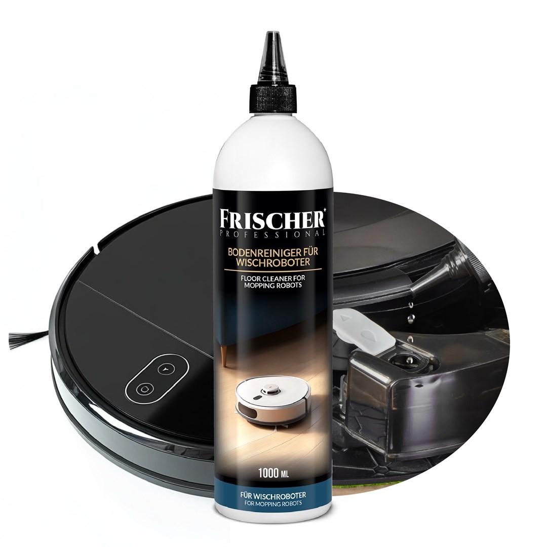 Liquid for mopping robots including wood