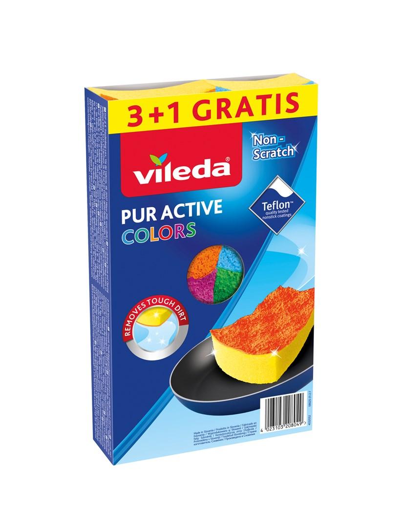 Sponge Vileda Pur Active Colors 4