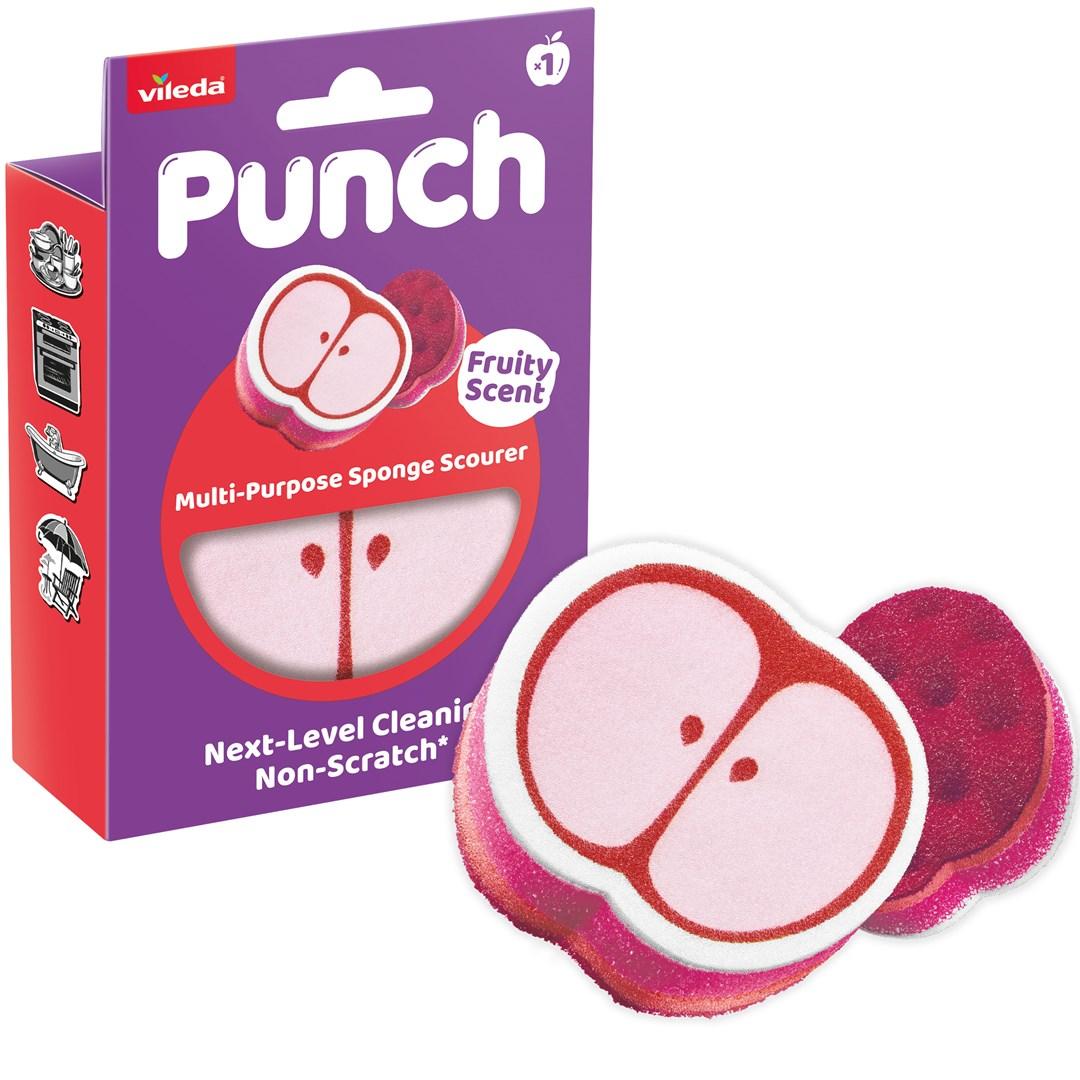 Vileda Punch All-Purpose Sponge – Apple