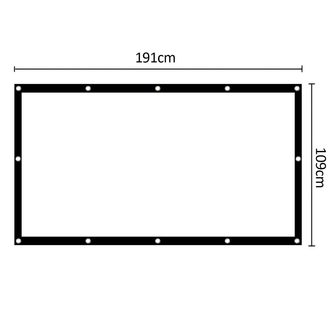 Maclean MC-980 Projection Screen, 84", 177x99cm