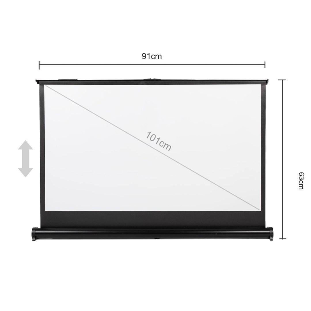 Maclean Portable Projection Screen Compact 40&quot