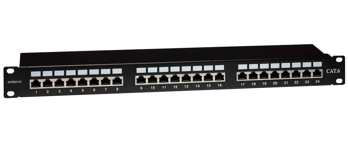 EMITERNET Panel 19" 24xRJ45 STP cat