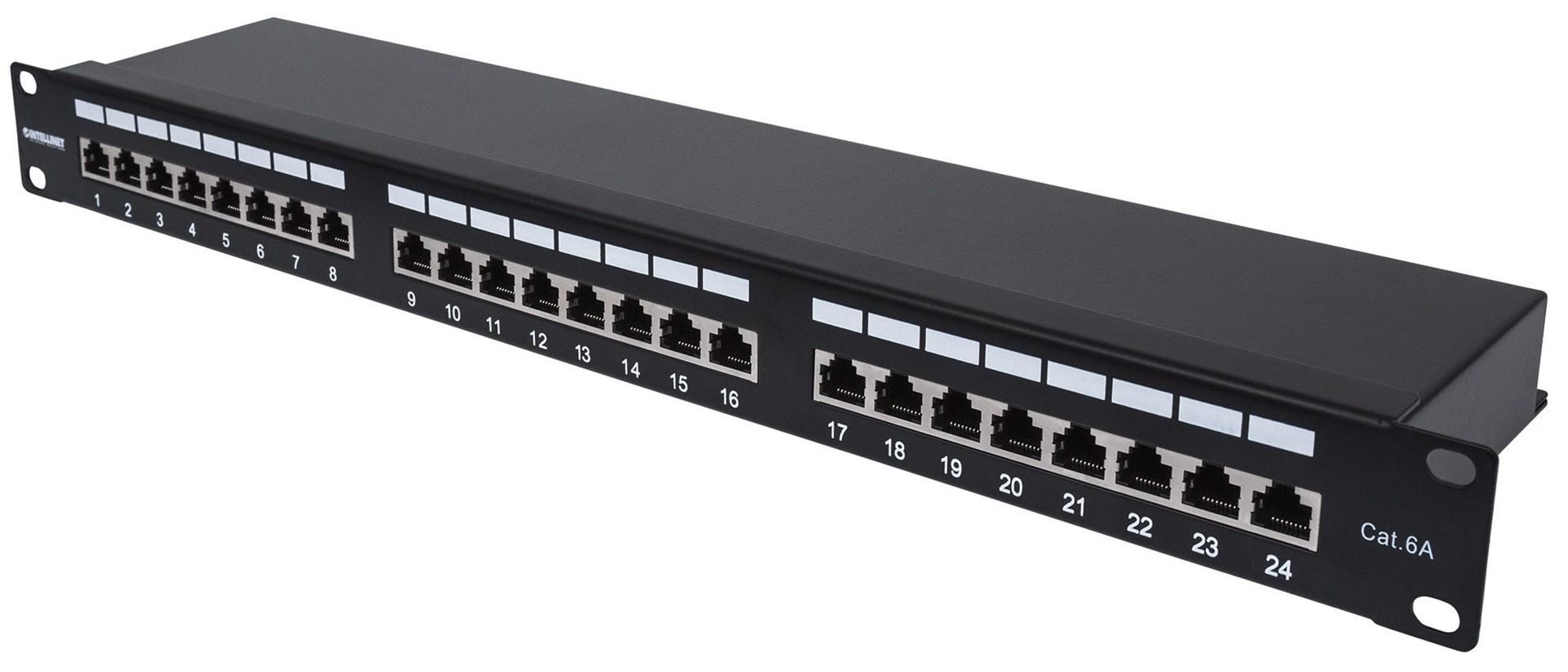 Intellinet Patch Panel, Cat6a, FTP, 24-Port
