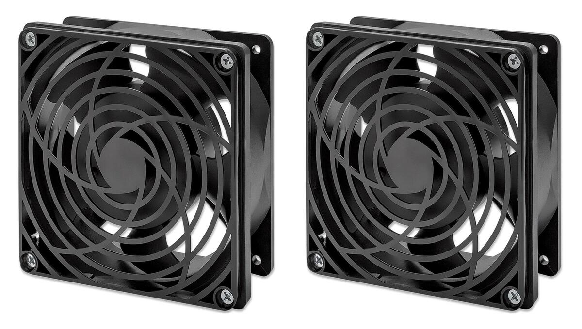 Intellinet 2-Fan Ventilation Unit for 19&quot
