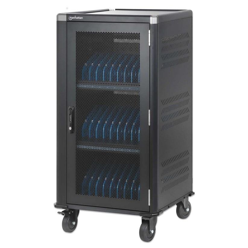 Manhattan Laptop Charging Cabinet Trolley/Cart via