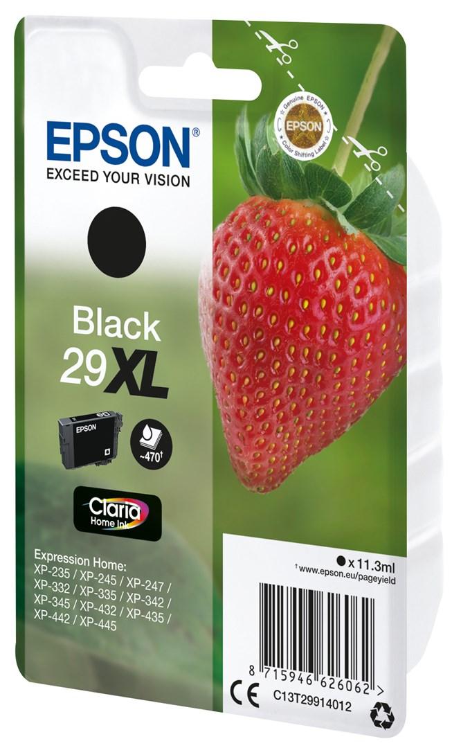Epson Strawberry Singlepack Black 29XL Claria