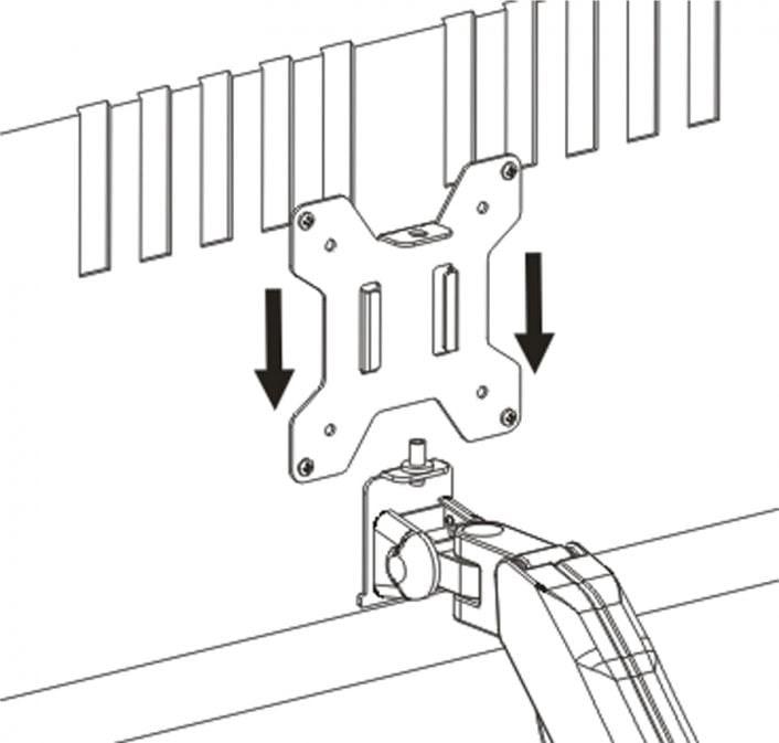 HOLDER FOR 1 LED/LCD MONITOR 13-27&quot