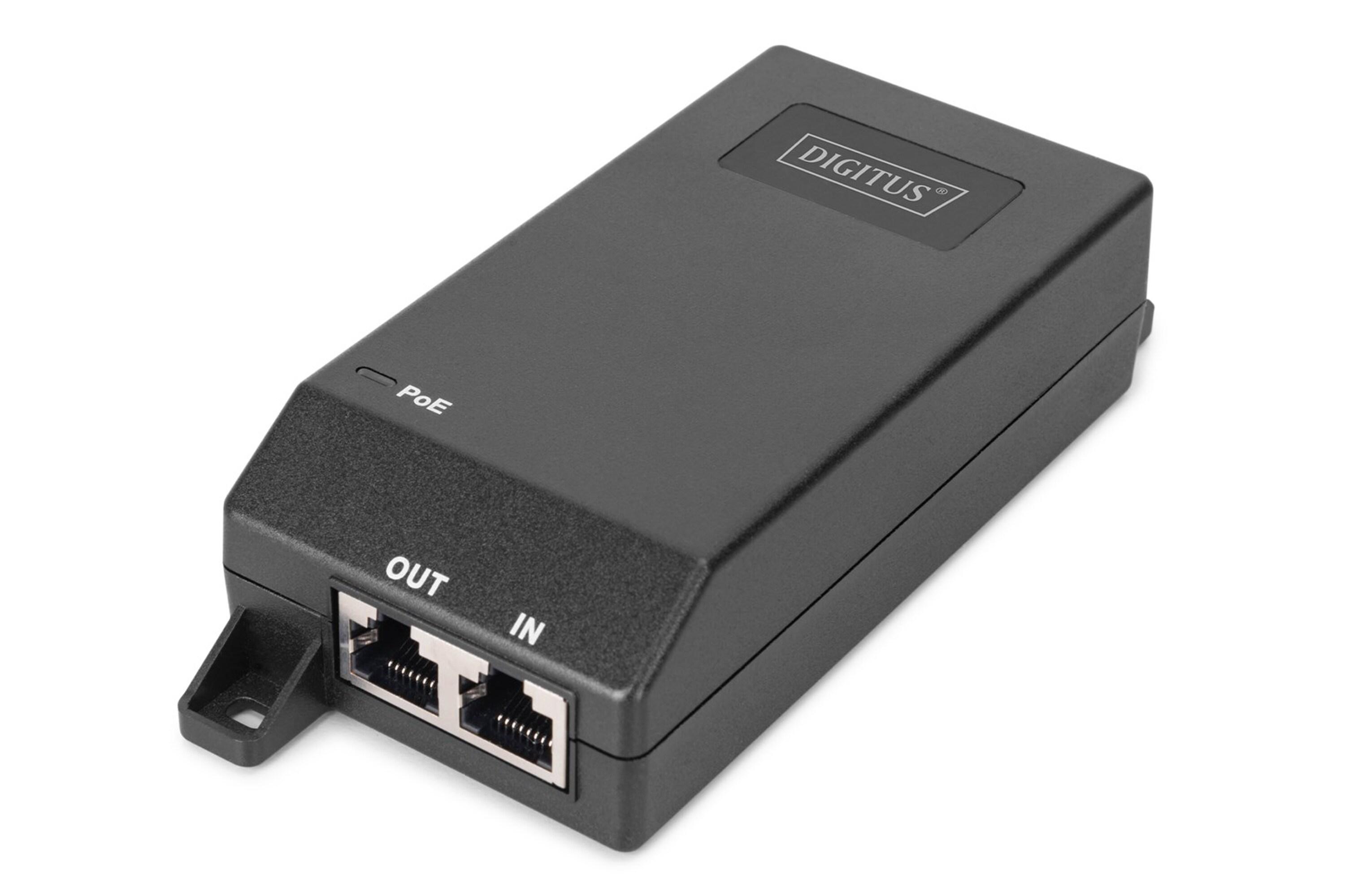 Digitus Gigabit Ethernet PoE+ injector, 802