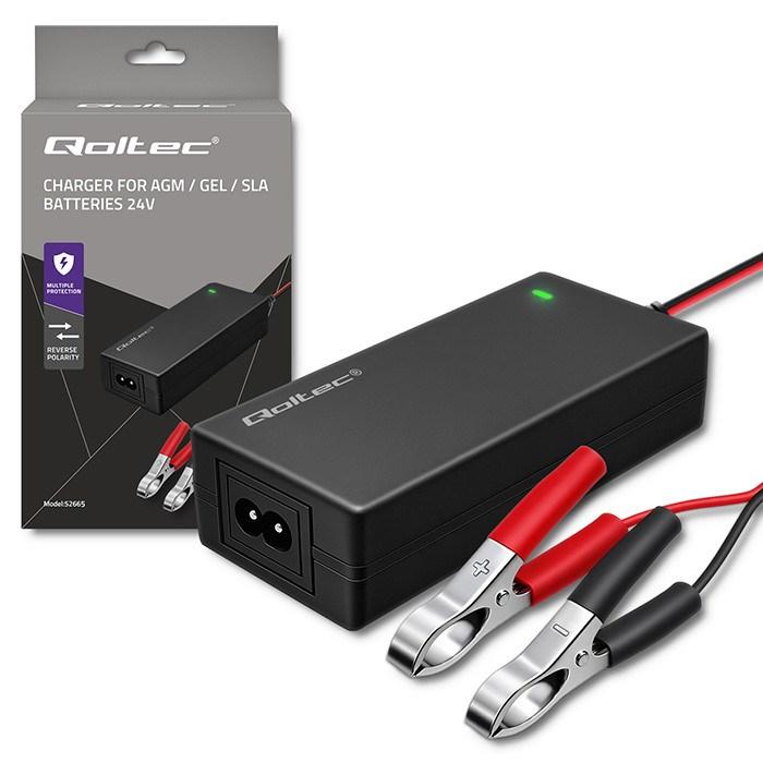 Qoltec 52665 Automatic charger for AGM