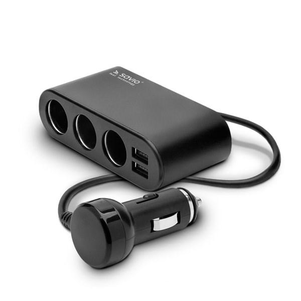 Savio Car lighter socket splitter 12/24V