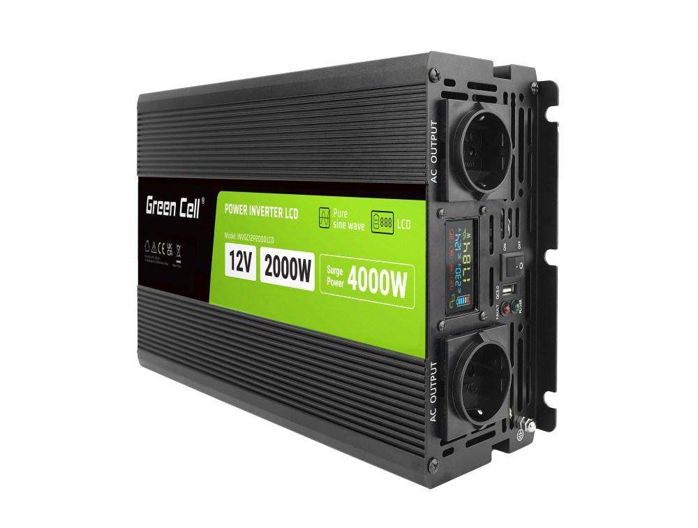 Green Cell PowerInverter LCD 12V to